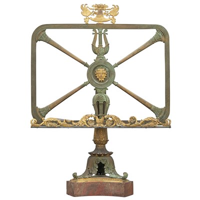 Lot 371 - Charles X Gilt and Patinated-Bronze and Marble...