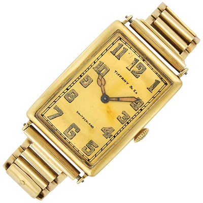 Lot 72 - Gentleman's Gold Wristwatch, Patek Philippe & Co., Tiffany & Co.