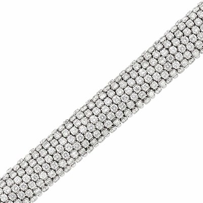 Lot 279 - White Gold and Diamond Bracelet