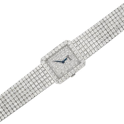 Lot 102 - Lady's White Gold and Diamond Wristwatch, Piaget