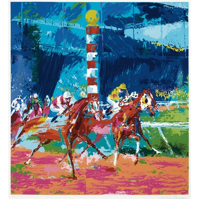 Lot 133 - LeRoy Neiman (1921-2012) CLUBHOUSE TURN Color...