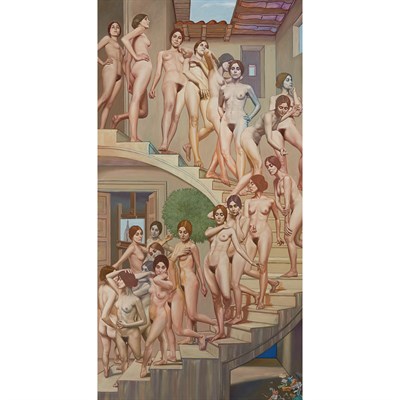 Lot 64 - Hananiah Harari American, 1912-2000 Nude...