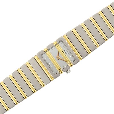 Lot 20 - Two-Color Gold 'Polo' Wristwatch, Piaget, Van Cleef & Arpels