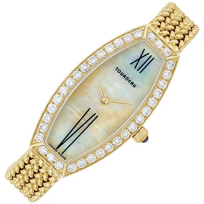 Lot 168 - Lady's Gold and Diamond Wristwatch, Tourneau
