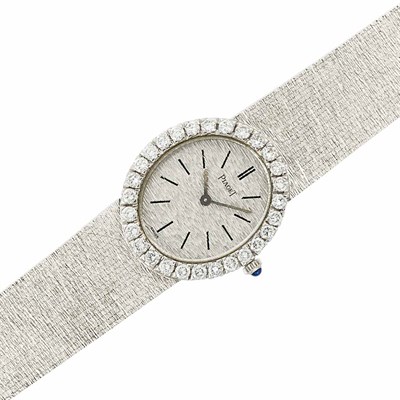 Lot 93 - Lady's White Gold and Diamond Wristwatch, Piaget