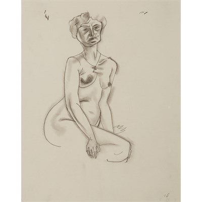 Lot 25 - George Grosz German, 1893-1959 Sitzender...