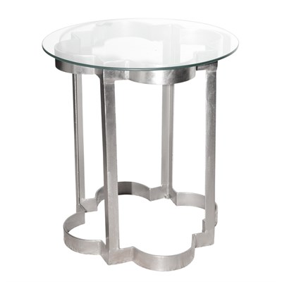 Lot 94 - 21st Century Design Metal and Glass Side Table...