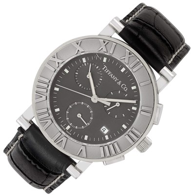 Lot 378 - Stainless Steel 'Atlas' Wristwatch, Tiffany & Co.