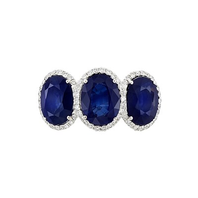 Lot 107 - White Gold, Sapphire and Diamond Ring, Piranesi