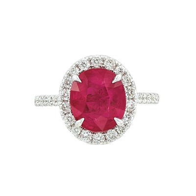 Lot 264 - White Gold, Ruby and Diamond Ring, Piranesi