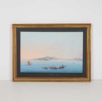 Lot 75 - Italian School 20th Century A View of Naples...