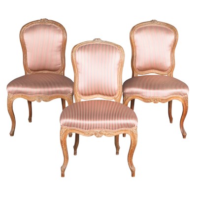 Lot 171 - Assembled Set of Three Louis XV Chaises en...