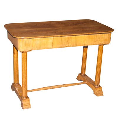 Lot 311 - Biedermeier Style Fruitwood Writing Table...