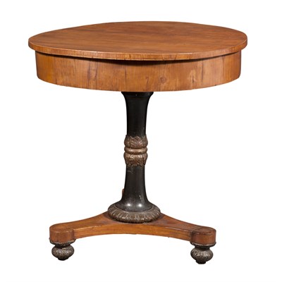 Lot 191 - Continental Walnut and Part Ebonized Center...