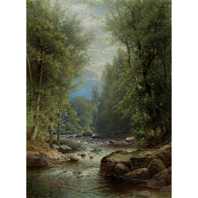 Lot 78 - George W. Waters American, 1832-1912 River...