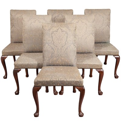 Lot 103 - Set of Six George I Walnut Side Chairs Circa...
