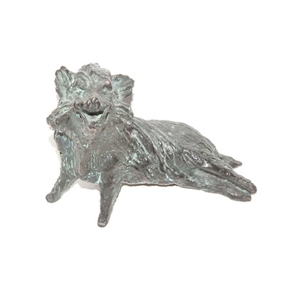 Lot 546 - Kurt Arentz Bronze Figure of a Boar Length 8...