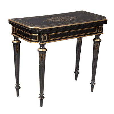 Lot 302 - Napoleon III Brass Mounted and Brass Inlaid...