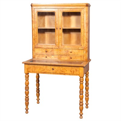 Lot 194 - Victorian Burr Walnut Lady's Secretary Height...