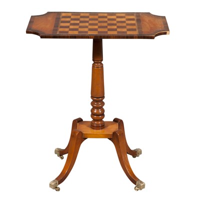 Lot 434 - Regency Style Satinwood and Rosewood Games...