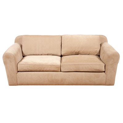 Lot 167 - Upholstered Two Seat Sofa Length 6 feet 6 inches.
