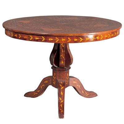 Lot 120 - Dutch Style Marquetry Inlaid Mahogany Center...