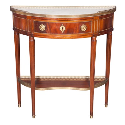Lot 236 - Louis XVI Style Brass Mounted Mahogany Table...