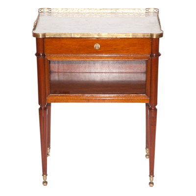 Lot 235 - Louis XVI Style Gilt-Metal Mounted Mahogany...