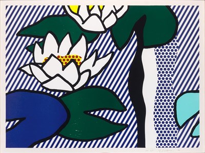 Lot 135 - Roy Lichtenstein LES NYMPHÉAS (C. 280) Color...