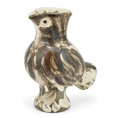 Lot 157 - Pablo Picasso WOOD-OWL (A.R. 607) Painted and...