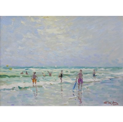 Lot 86 - Niek van der Plas Dutch, b. 1945 The Bathers...