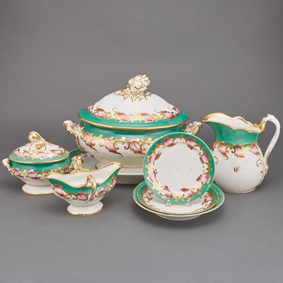 Lot 539 - French Partial Porcelain Dinner Service...