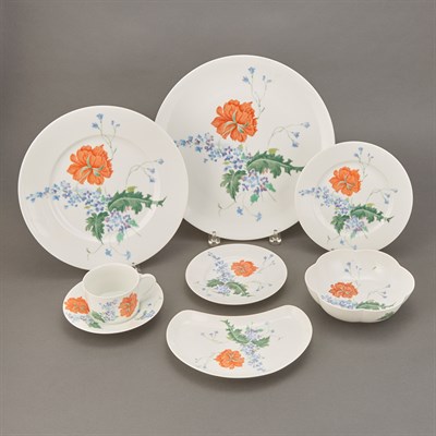 Lot 166 - Limoges Transfer Printed Dinner Service...