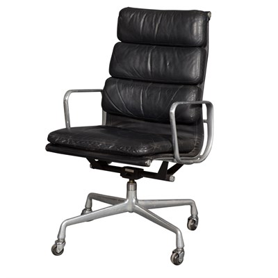 Lot 144 - Eames Soft Pad Executive Chair and Eames...