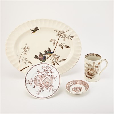 Lot 155 - Group of English Transfer Decorated Pottery...