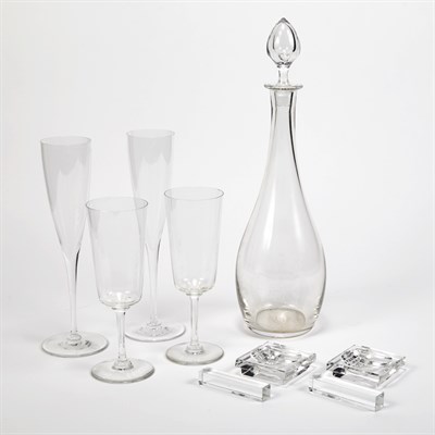 Lot 285 - Group of Baccarat Table Articles Approximately...