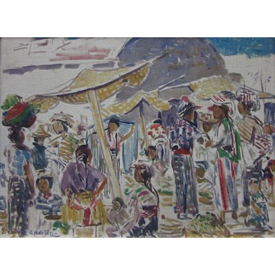 Lot 58 - Christina Morton American, 1891-1957 Market,...