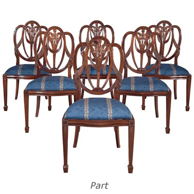 Lot 87 - Assembled Set of Fourteen George III Style...