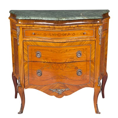 Lot 354 - Louis XV Style Metal Mounted Marquetry Inlaid...