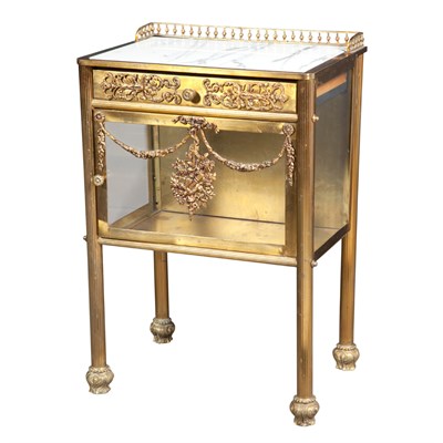 Lot 418 - Aesthetic Movement Brass Occasional Table Last...