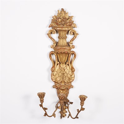 Lot 542 - Pair of Neoclassical Style Giltwood...