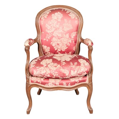 Lot 168 - Louis XV Beechwood Fauteuil en Cabriolet The...