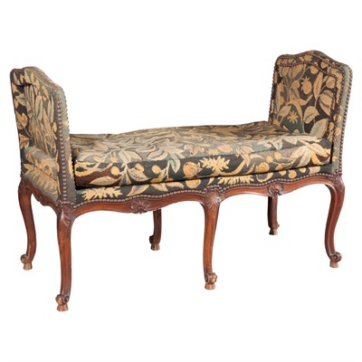 Lot 253 - Louis XV Style Carved and Dark Stained Walnut...