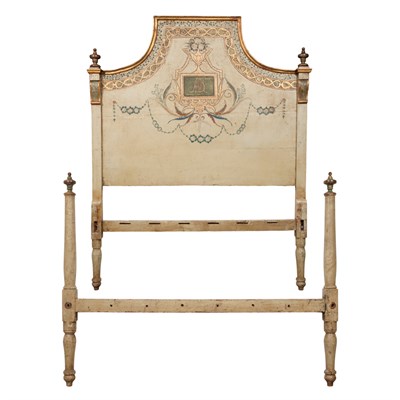 Lot 201 - Continental Neoclassical Painted and Parcel...