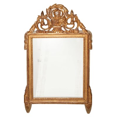 Lot 411 - Continental Louis XVI Style Giltwood Mirror...