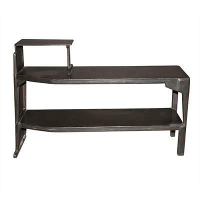 Lot 159 - Black Painted Wood Console Attributed to...