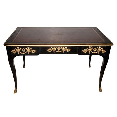 Lot 257 - Louis XV Style Gilt-Metal Mounted Black...