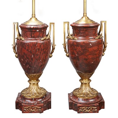 Lot 263 - Pair of Louis XVI Style Gilt-Metal Mounted...