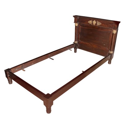 Lot 175 - Pair of Empire Style Mahogany Bedsteads Height...