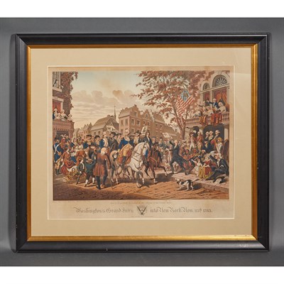 Lot 45 - After Alphonse Bigot WASHINGTON'S GRAND ENTRY...